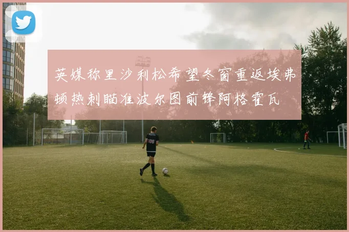 英媒称里沙利松希望冬窗重返埃弗顿热刺瞄准波尔图前锋阿格霍瓦